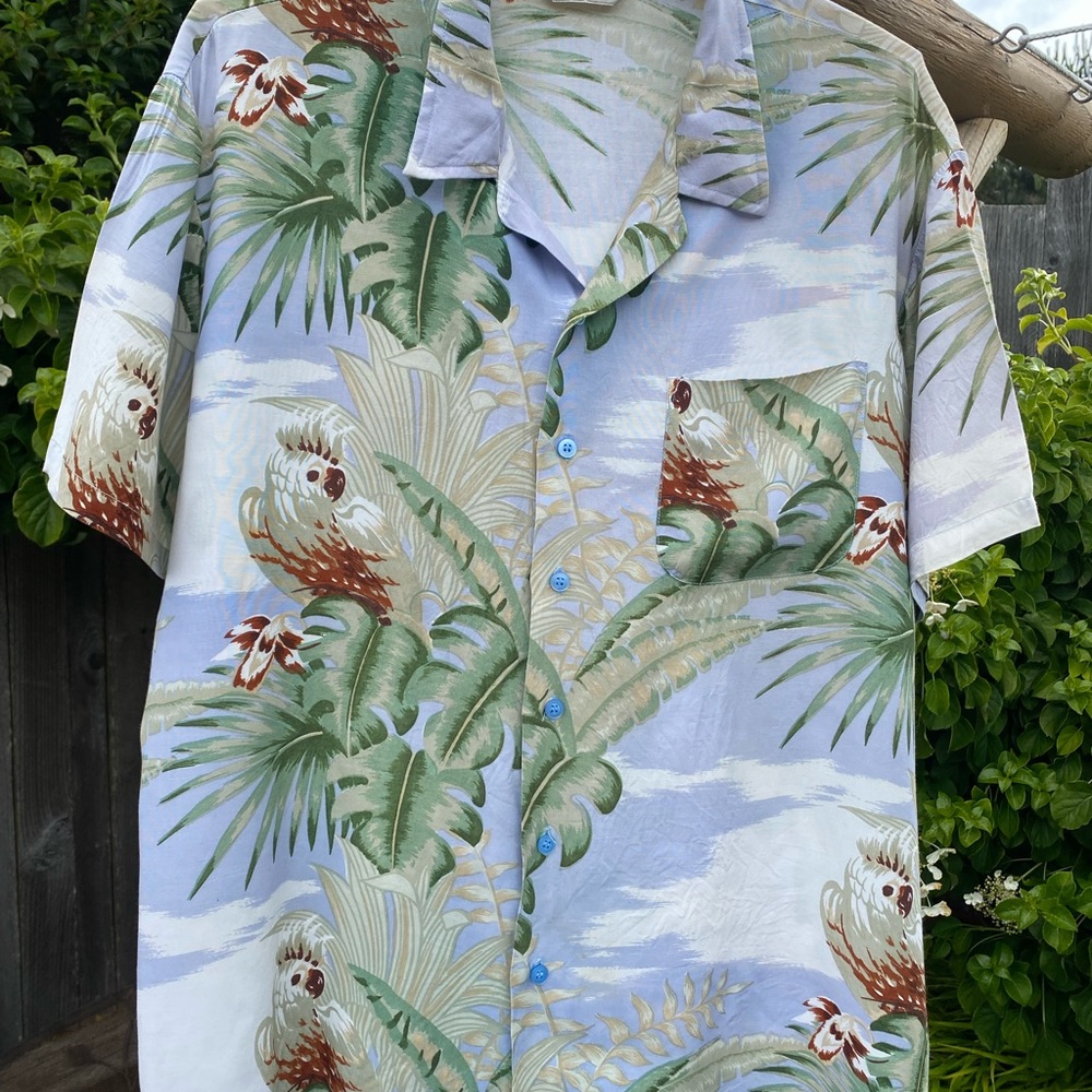 Vintage Rayon Hawaiian Shirt by Michael Gerald Men’s Large